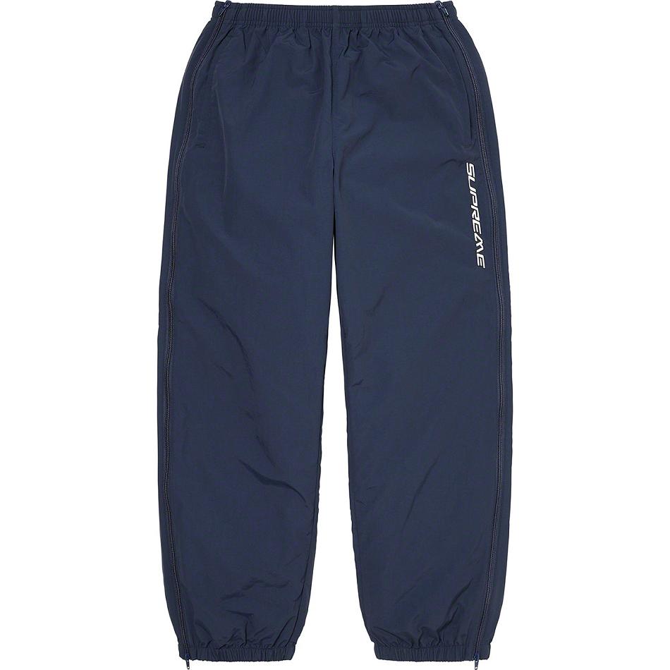 Pantalones Supreme Full Zip Baggy Warm Up Pant Azul Marino | CL430WY