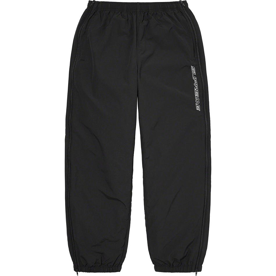 Pantalones Supreme Full Zip Baggy Warm Up Pant Negras | CL432RW