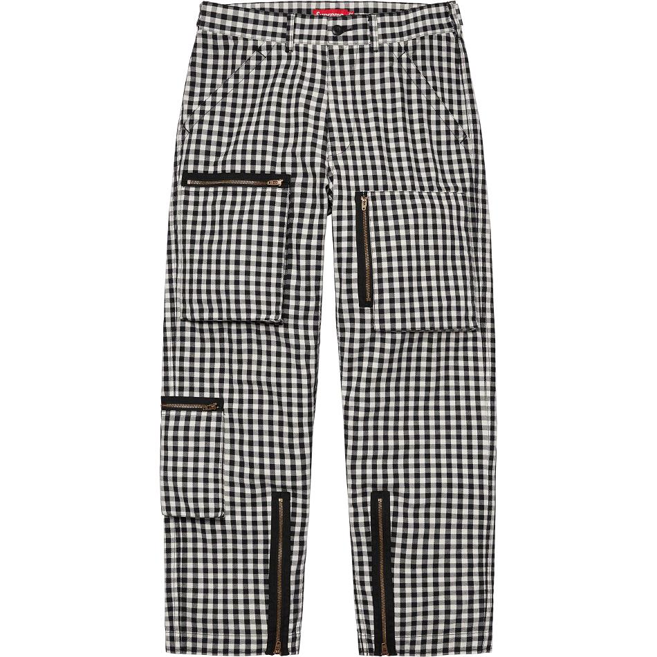 Pantalones Supreme Gingham Flight Pant Negras | CL392HK