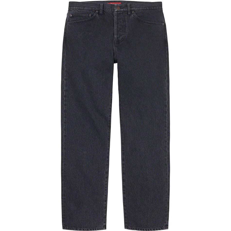 Pantalones Supreme Stone Washed Black Slim Jean Negras | CL434YU