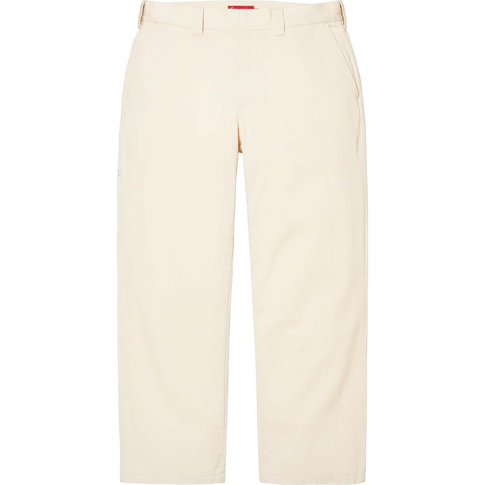 Pantalones Supreme Trabajo Pant Blancas | CL422ZG