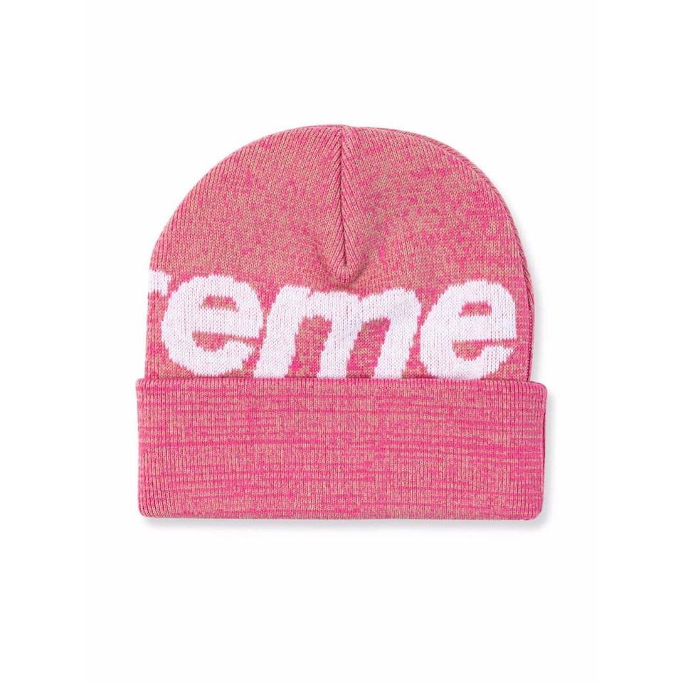 Sombreros Supreme Big Logo Beanie Rosas | CL112CE