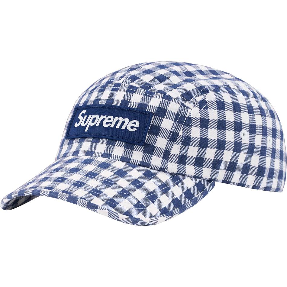 Sombreros Supreme Gingham Camp Cap Azules | CL115NB