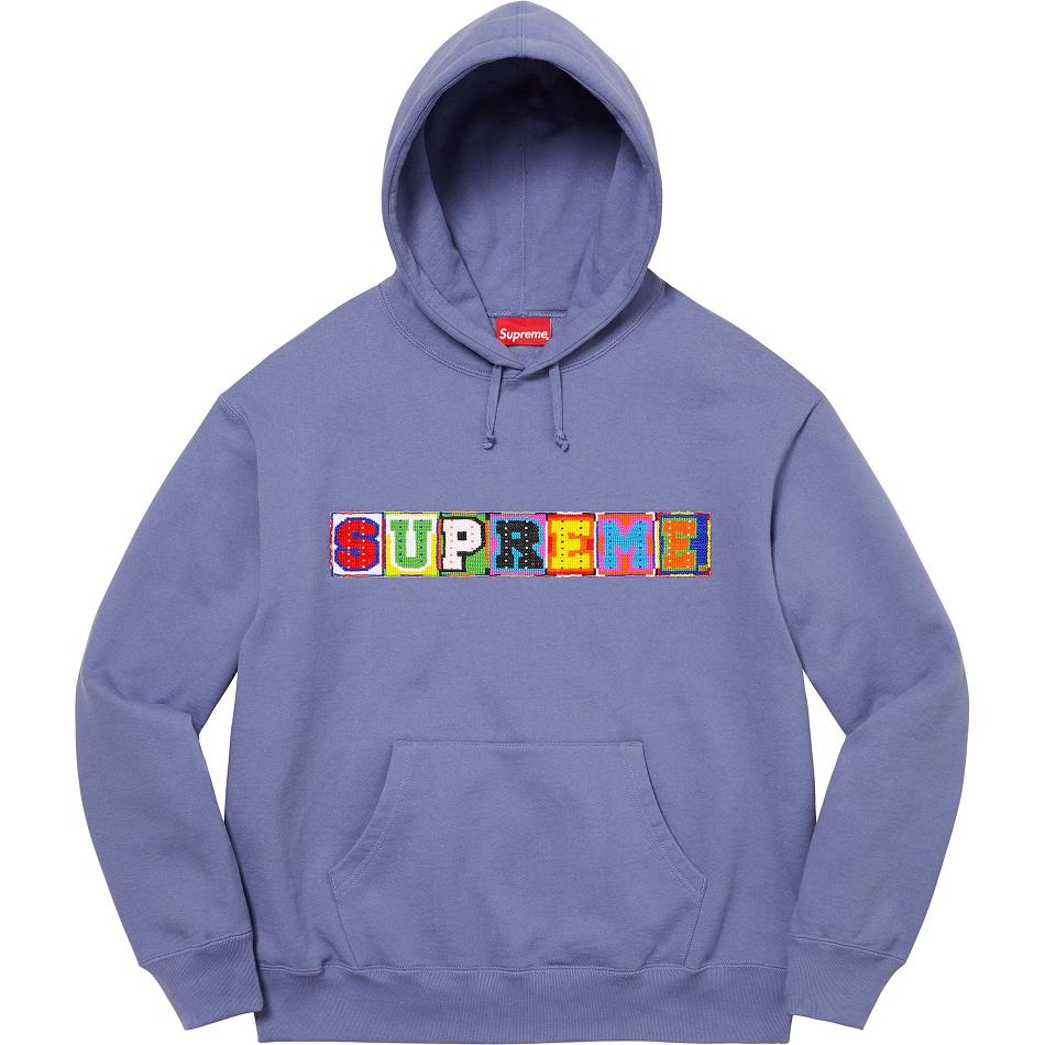 Sudaderas Supreme Beaded Encapuchado Moradas | CL274WY