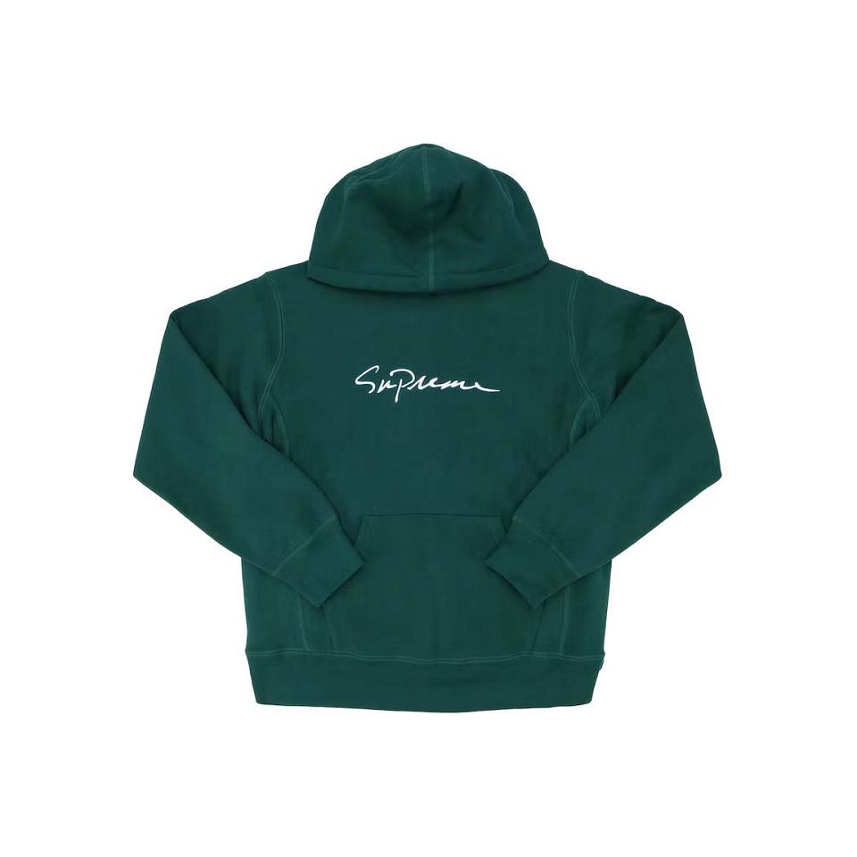 Sudaderas Supreme Classic Script Encapuchado Verde | CL268CE