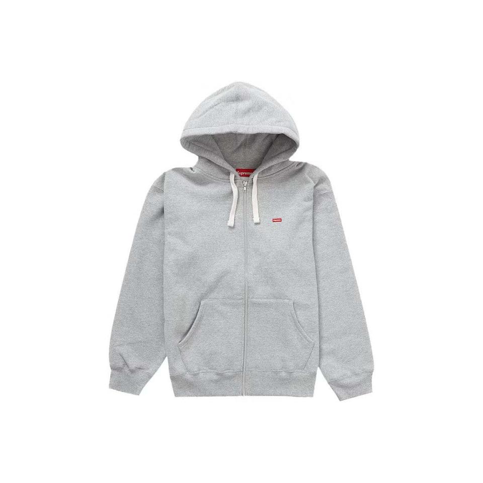 Sudaderas Supreme Small Box Drawcord Zip Up Encapuchado Gris | CL259DN