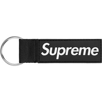 Accesorios Supreme Webbing Keychain Negras | CL182FM