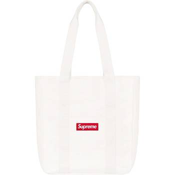 Bolsas Supreme Lona Tote Blancas | CL168MA