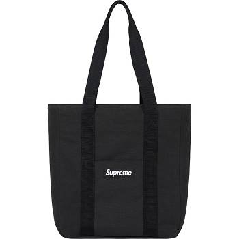 Bolsas Supreme Lona Tote Negras | CL167NB