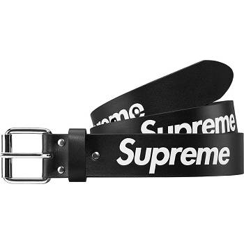 Cinturones Supreme Repeat Cuero Belt Negras | CL162ZG