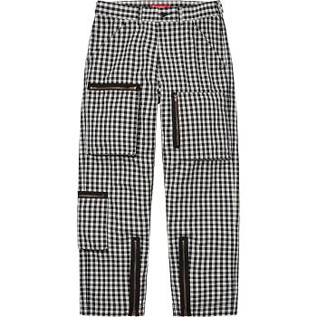 Pantalones Supreme Gingham Flight Pant Negras | CL392HK