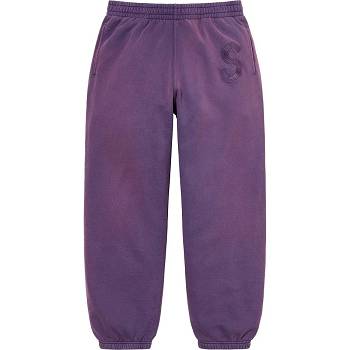 Pantalones Supreme Overdyed S Logo Sweatpant Moradas | CL401NB