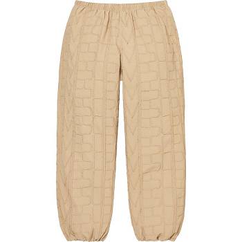 Pantalones Supreme Repeat Stitch Pista Pant Marrones | CL398CE