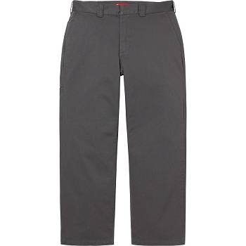 Pantalones Supreme Trabajo Pant Gris | CL419JJ