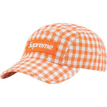 Sombreros Supreme Gingham Camp Cap Naranjas | CL118WY