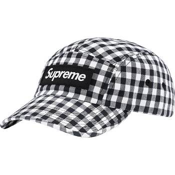 Sombreros Supreme Gingham Camp Cap Negras | CL116MA