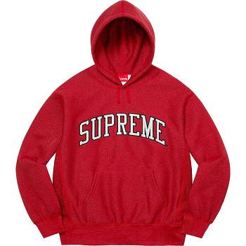 Sudaderas Supreme Glitter Arc Encapuchado Rojas | CL296BC