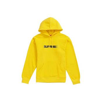 Sudaderas Supreme Motion Logo Encapuchado Amarillo | CL264KI