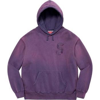 Sudaderas Supreme Overdyed S Logo Encapuchado Moradas | CL276RW